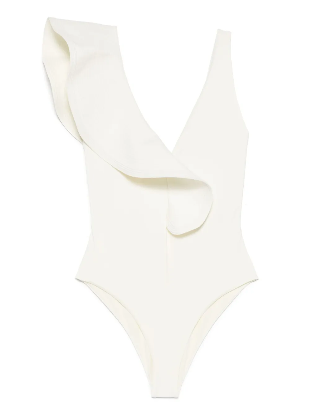ruffle-detailing swimsuit