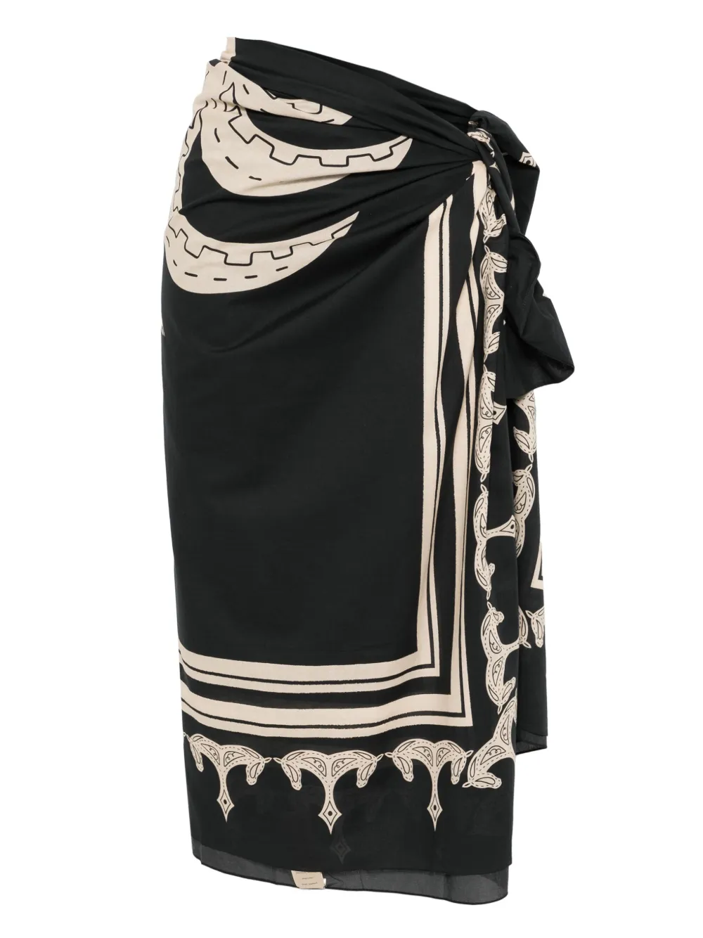 Johanna Ortiz pareo Ancestral Palm | negro | Image 1