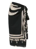 Johanna Ortiz Ancestral Palm pareo - Black