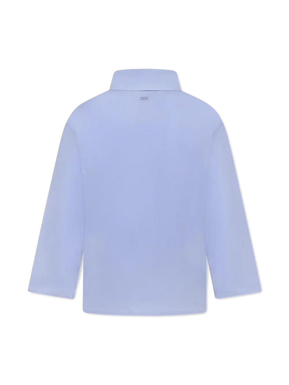 Douuod Kids half-button down shirt - Blauw