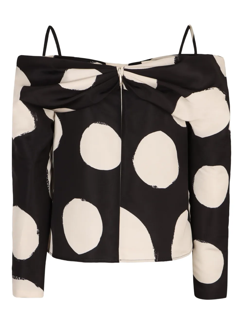 Nina Ricci off-shoulder blouse - Bruin