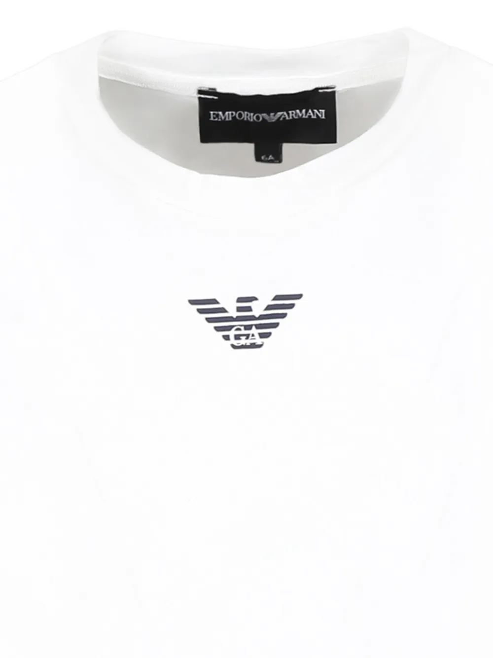 Emporio Armani Kids T-shirt met logoprint Wit