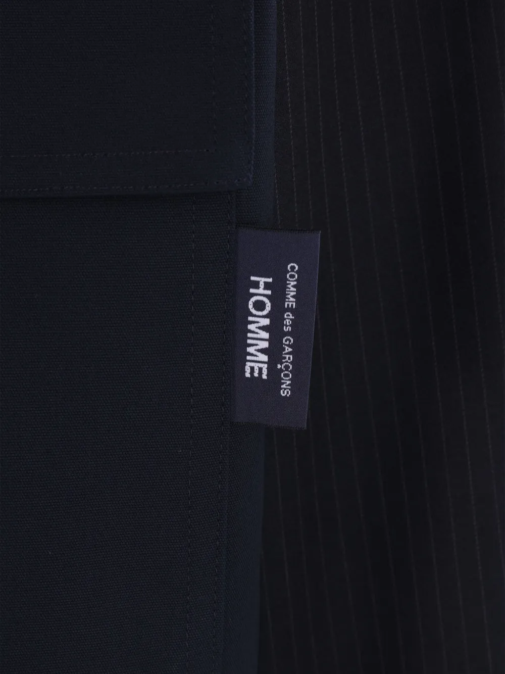 Comme des Garçons Homme Jack met opgestikte zak Blauw