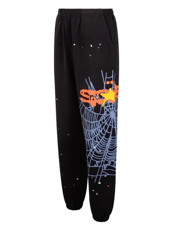 SP5DER Heavy Web Track Pants | Black | FARFETCH