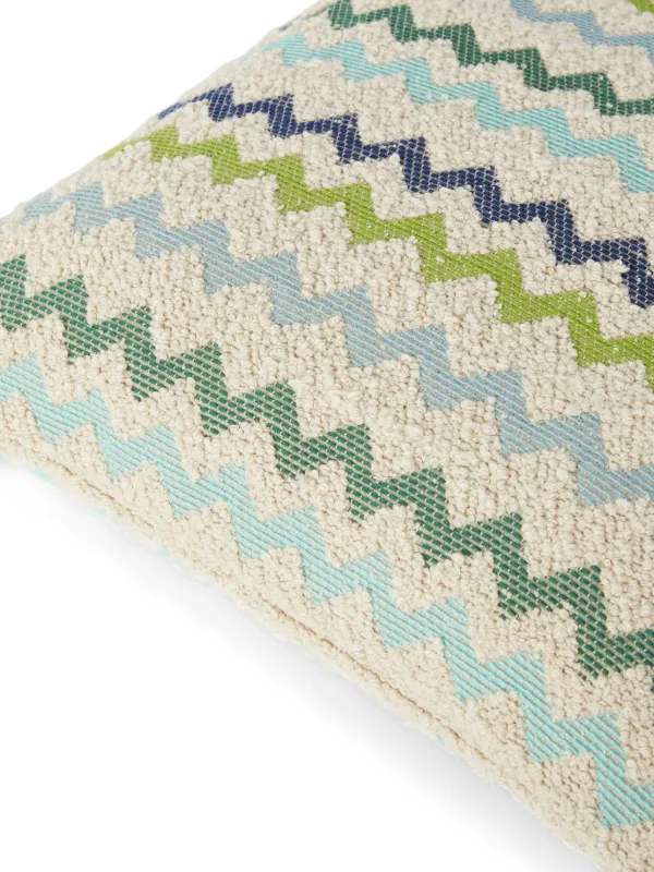 Missoni Home Capri Outdoor Cushion With Zig Zag Pattern | Neutrals