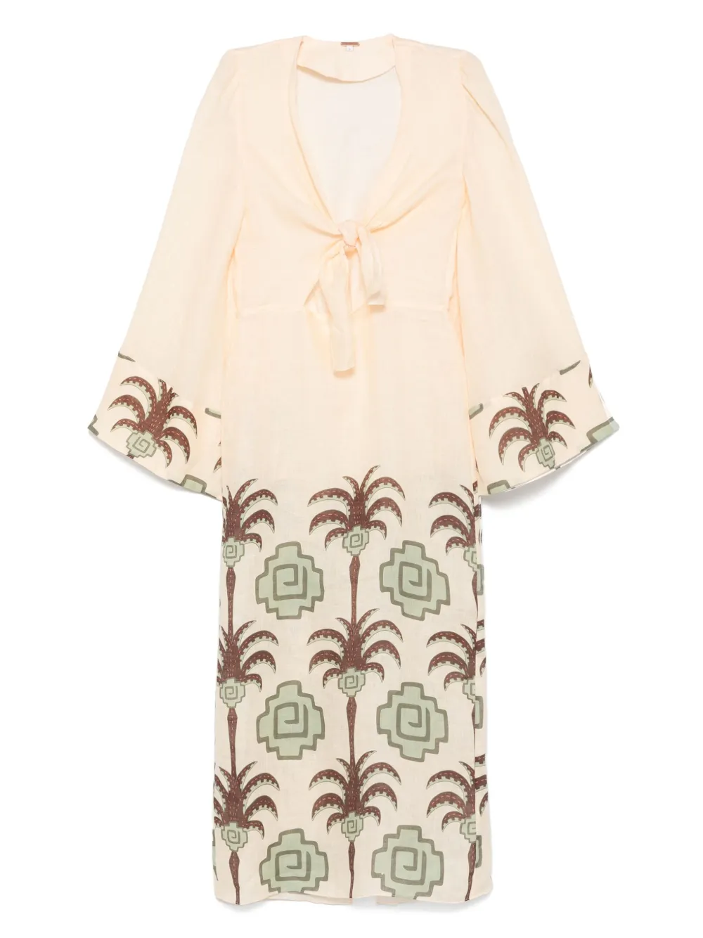 Johanna Ortiz Sailing Flags midi dress | Neutrals | Image 1