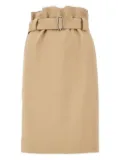 MSGM belted pencil skirt - Neutrals
