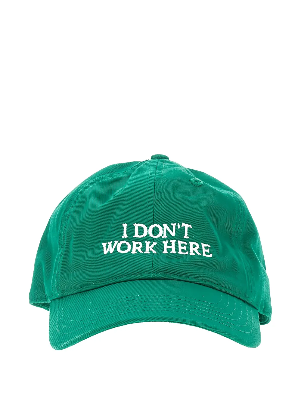 IDEA Sorry I Don't Work Here pet Groen