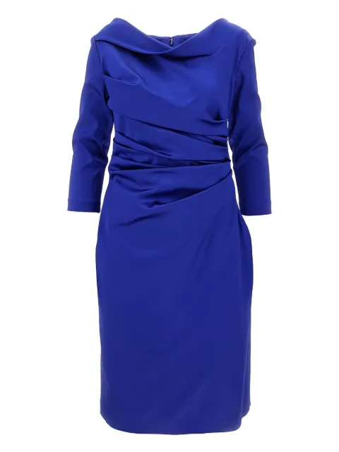 Talbot Runhof vestido midi con diseño drapeado
