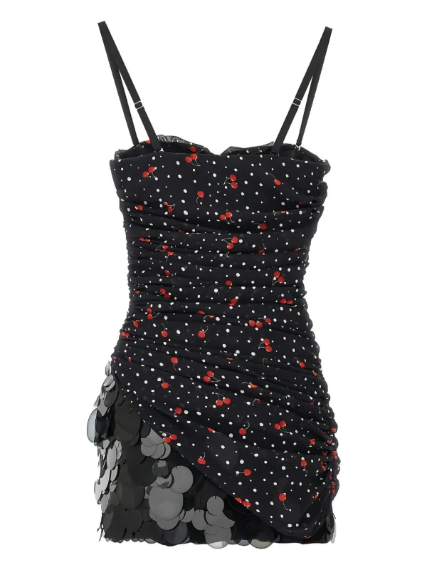 cherry dress black Black 1950s Cherry Sleeveless Dress main image 1