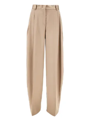 パンツ THE ANDAMANE Beige stretch polyester blend pant THE ANDAMANE Pants for Women - Shop on FARFETCH