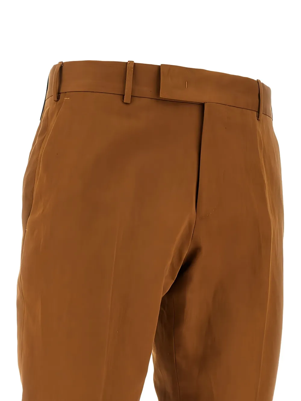 PT Torino Broek van linnenblend Bruin