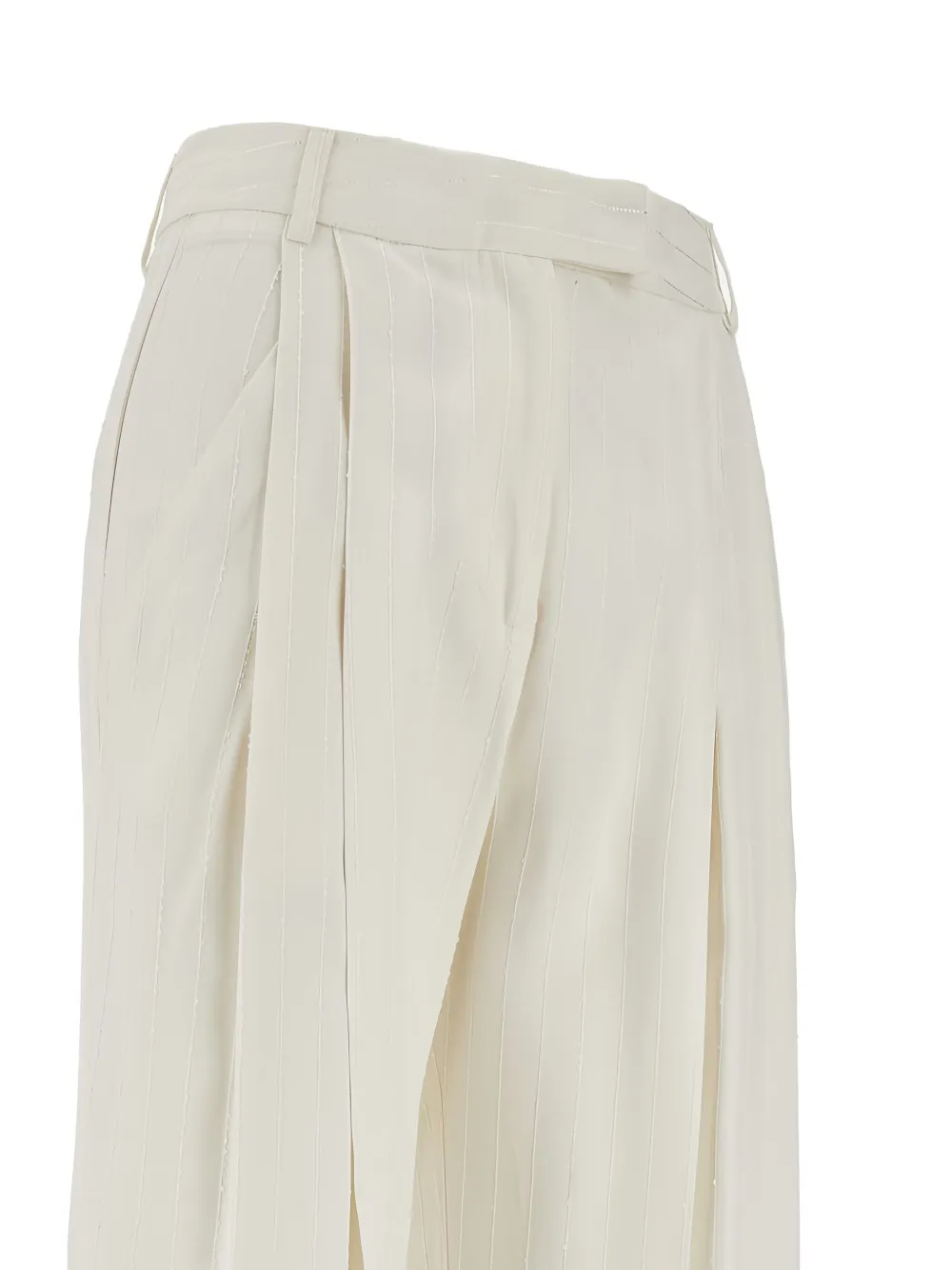 DES PHEMMES DART-DETAILING TAILORED TROUSERS