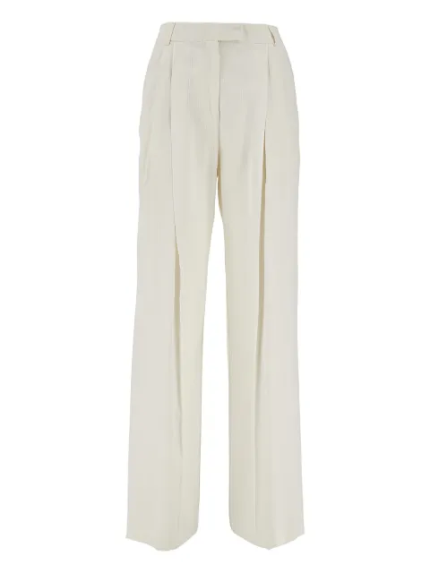 DES PHEMMES pantalones de vestir con detalle de dardo