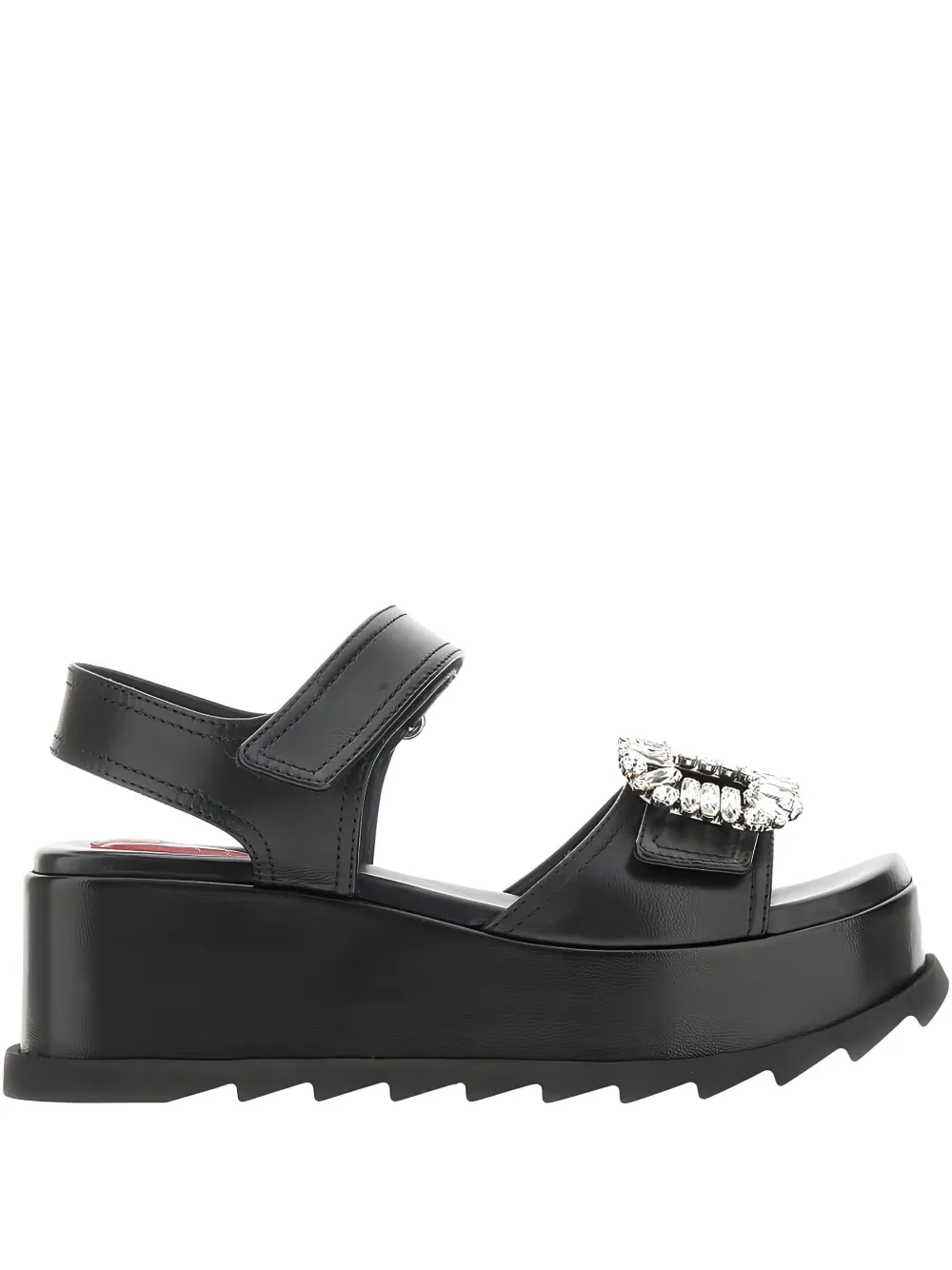 Roger Vivier Slidy embellished platform sandals | Black | Image 1