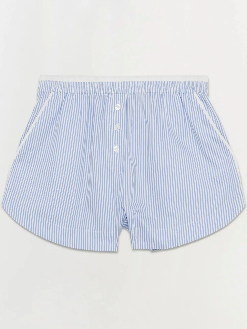 Simkhai Sarah Cotton Shorts In Blue