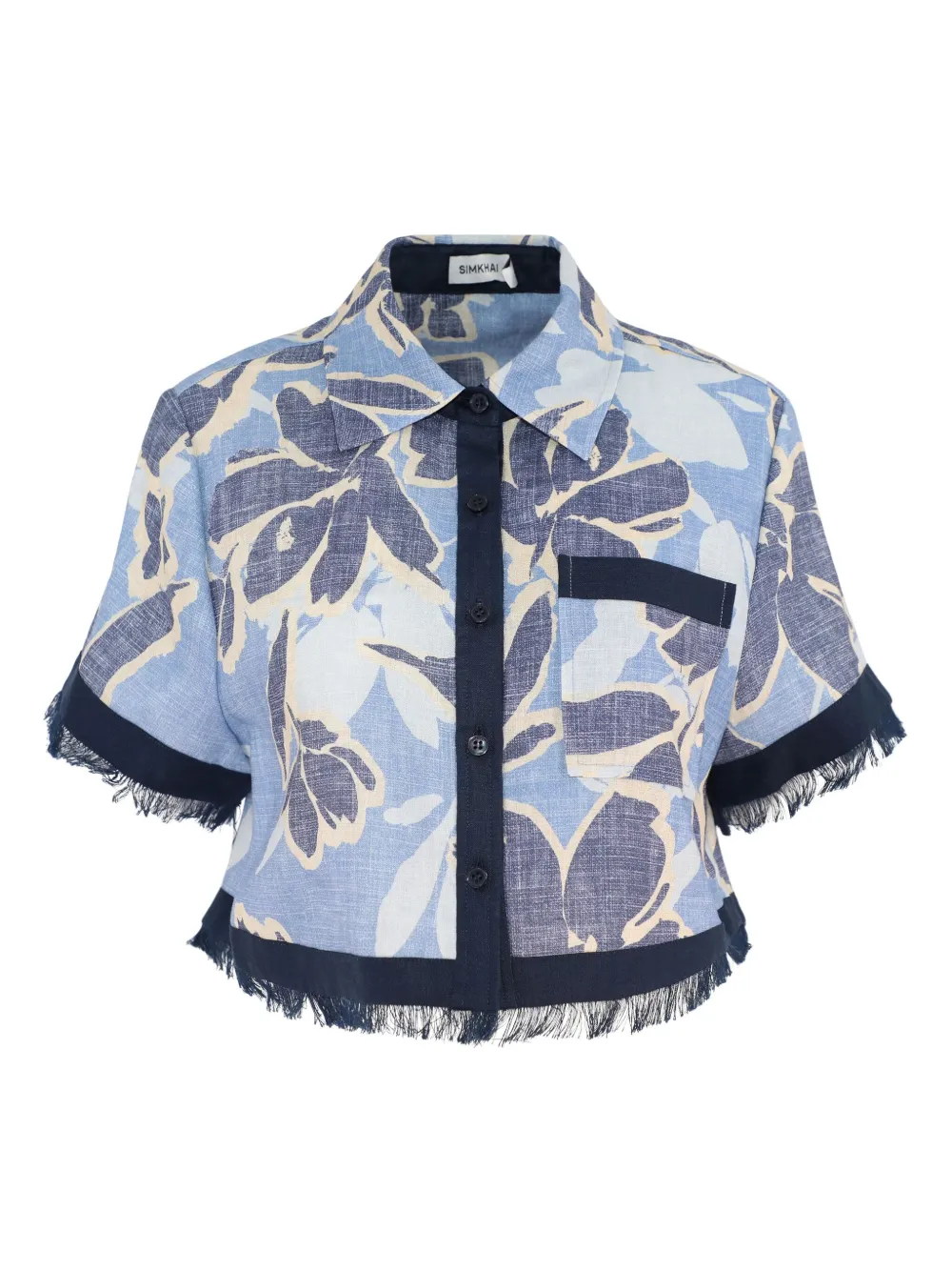 Simkhai floral-print shirt - Blauw