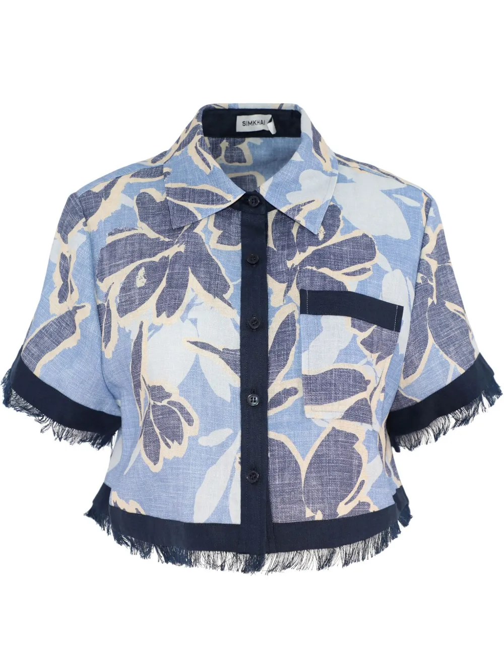 Simkhai floral-print shirt | Blue | Image 1