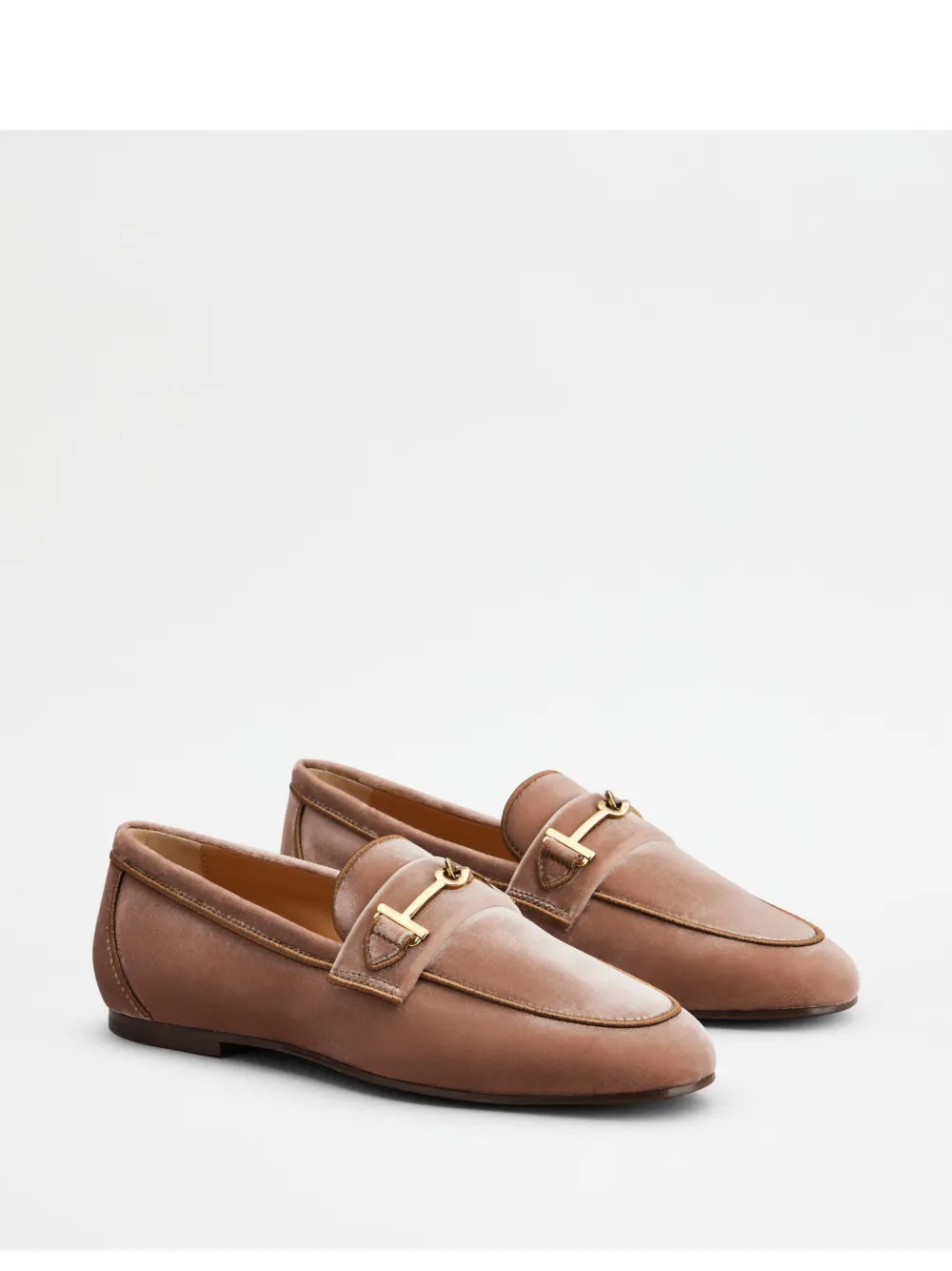 Tod's horsebit-detail loafers Roze