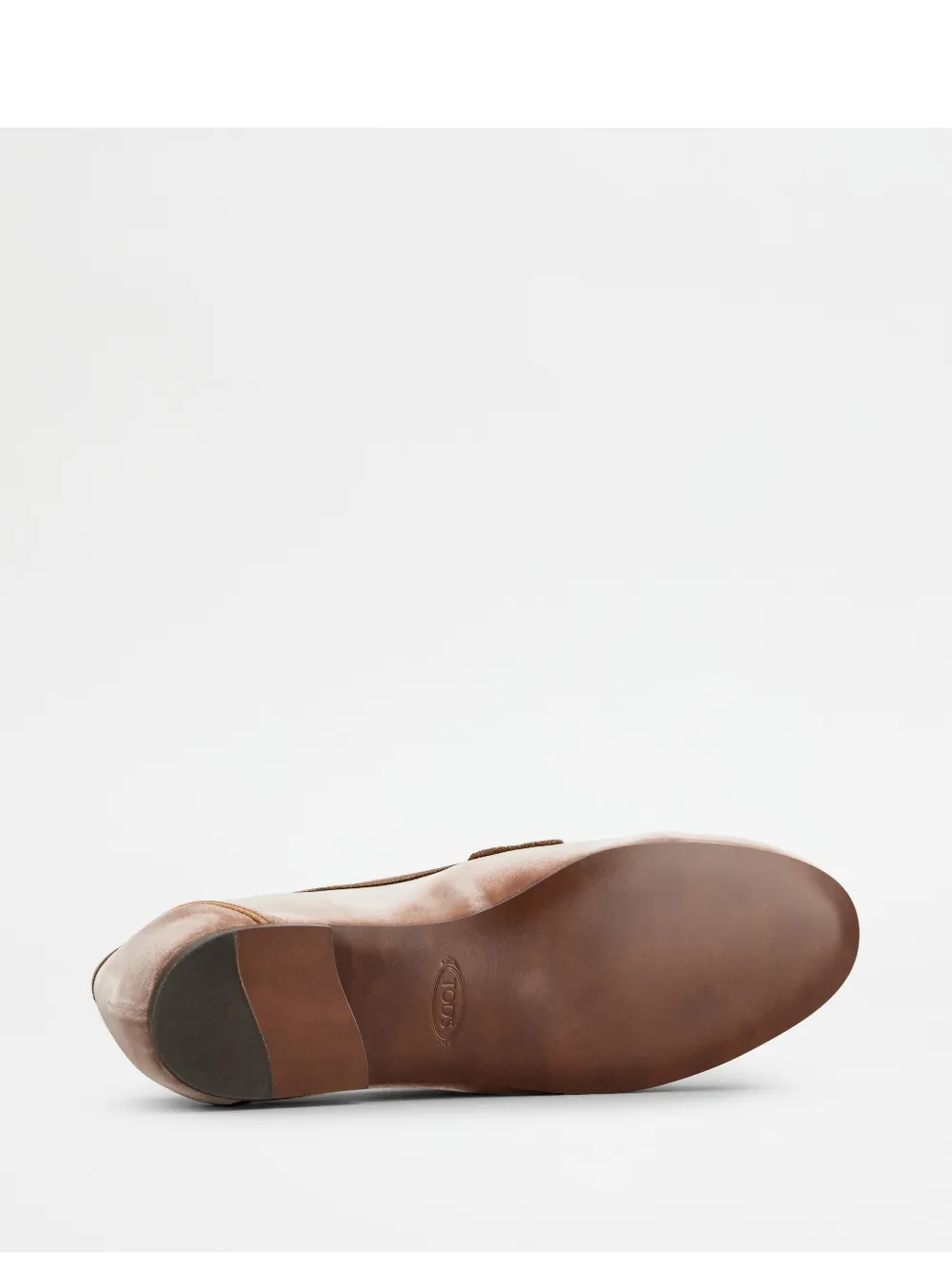 Tod's horsebit-detail loafers Roze