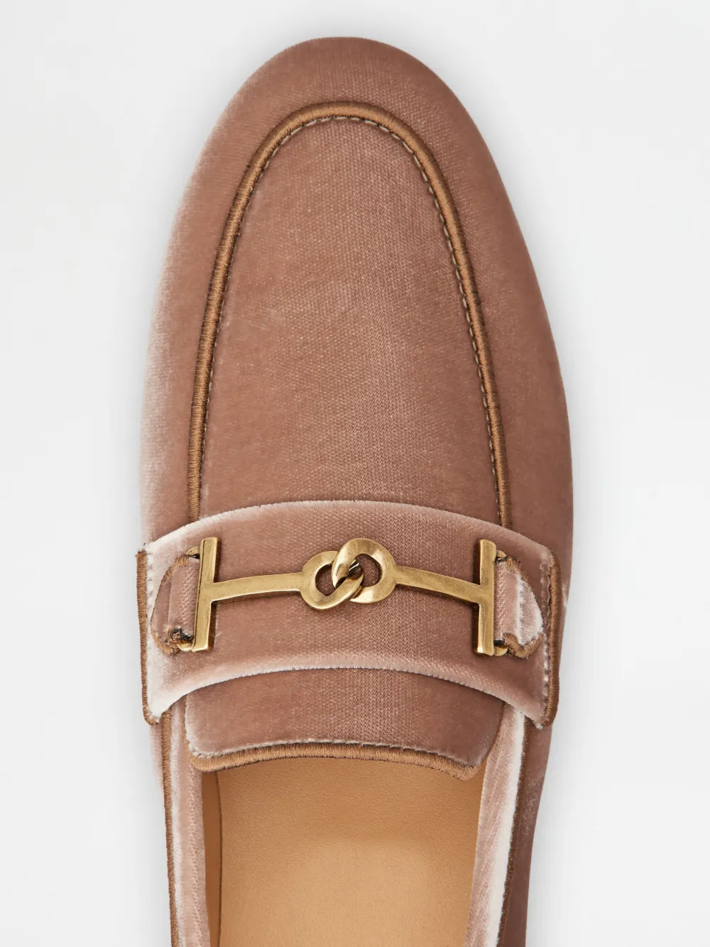 Tod's horsebit-detail loafers Roze