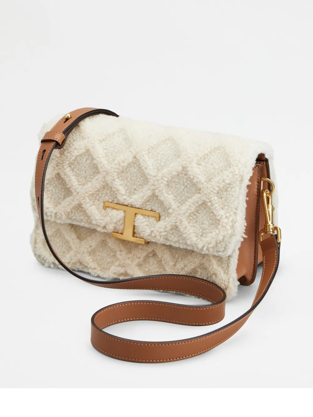 Tod's T Timeless leren schoudertas Wit