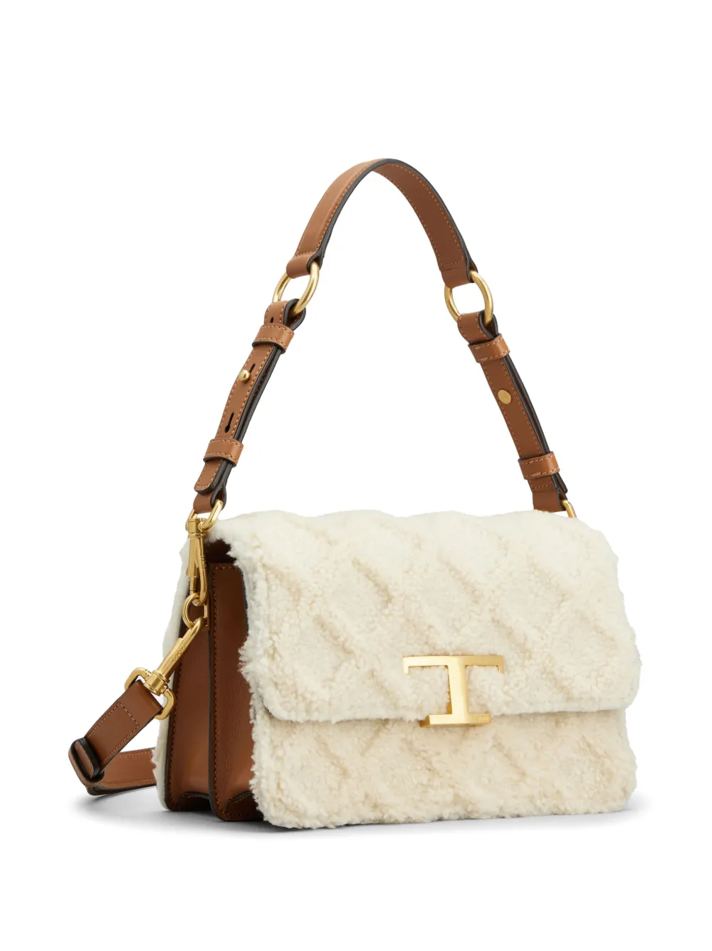 Tod's T Timeless leren schoudertas - Wit