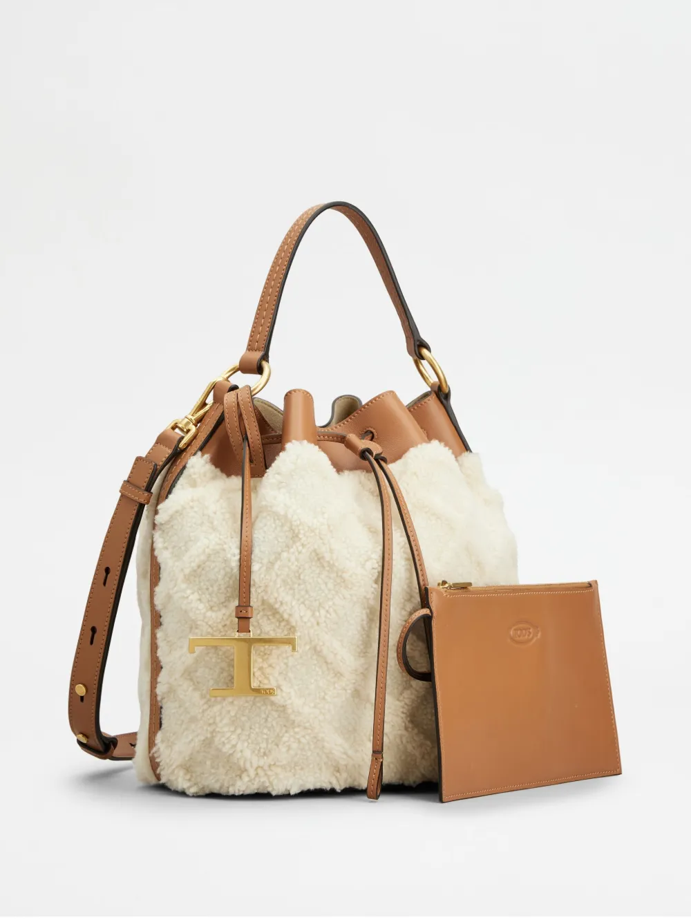Tod's Bucket-tas met logobedel Wit