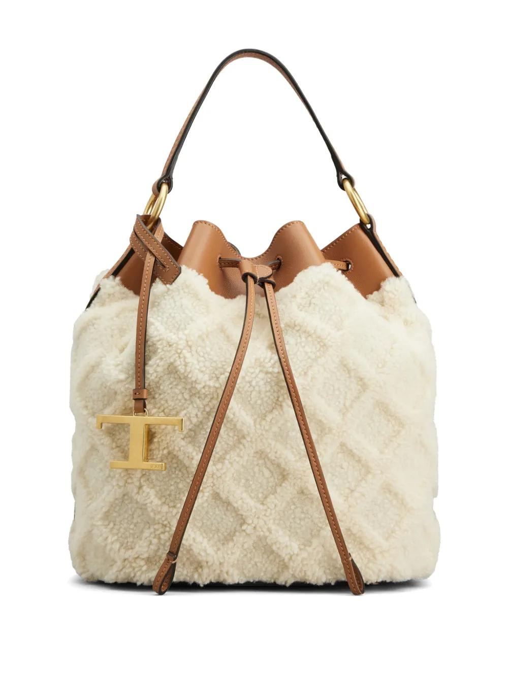 Tod's Bucket-tas met logobedel Wit