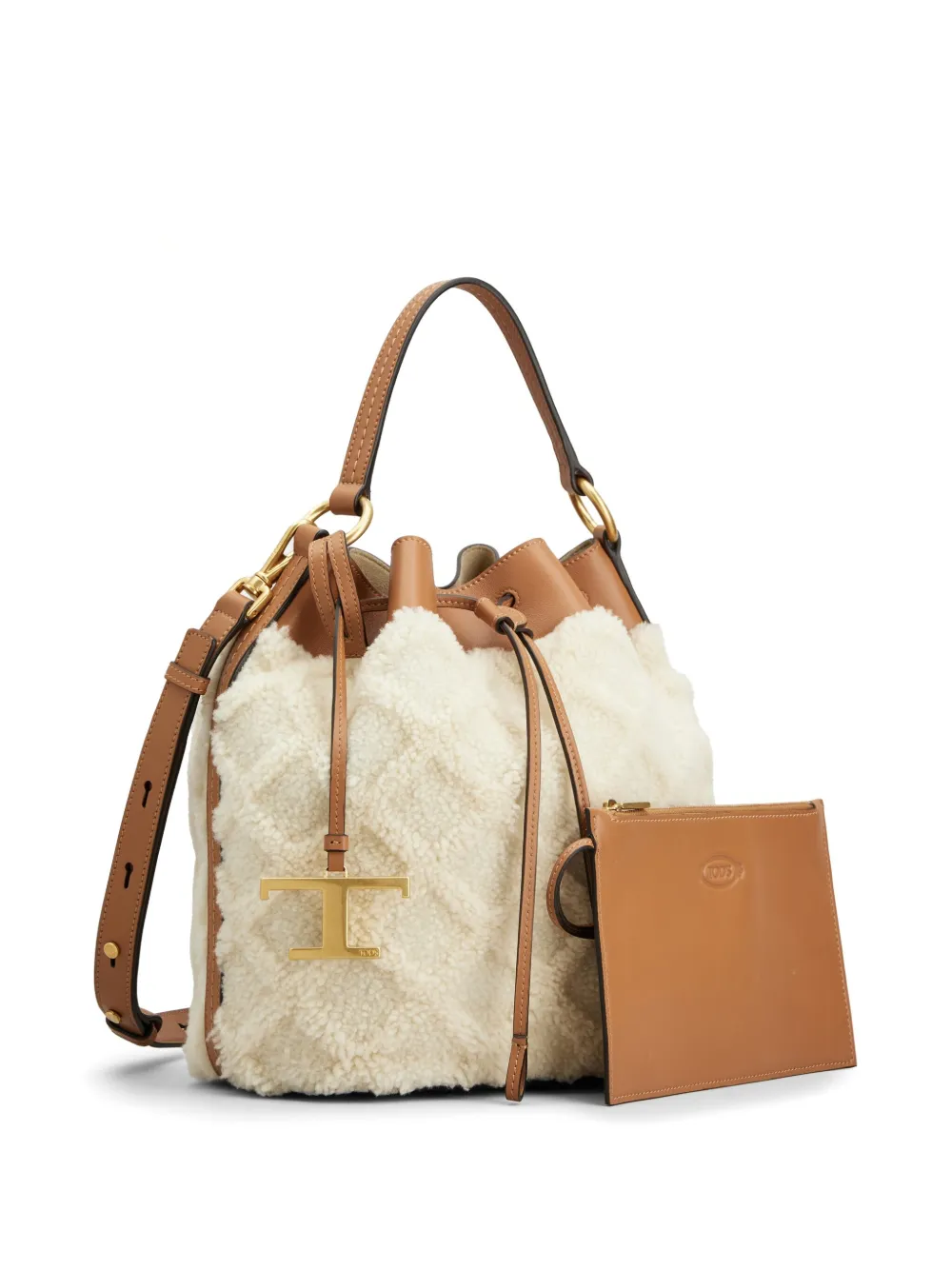 Tod's Bucket-tas met logobedel - Wit