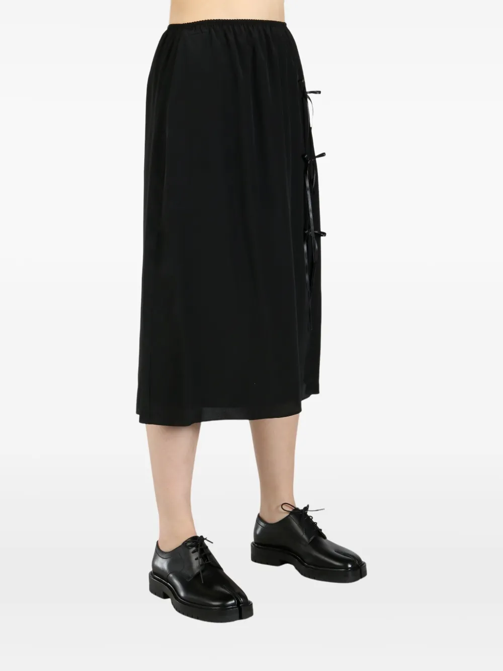 Simone Rocha bow-embellished skirt Zwart