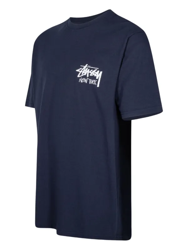 Stussy ダークネイビー Tシャツ　M Stüssy Basic T-shirt | Blue | FARFETCH