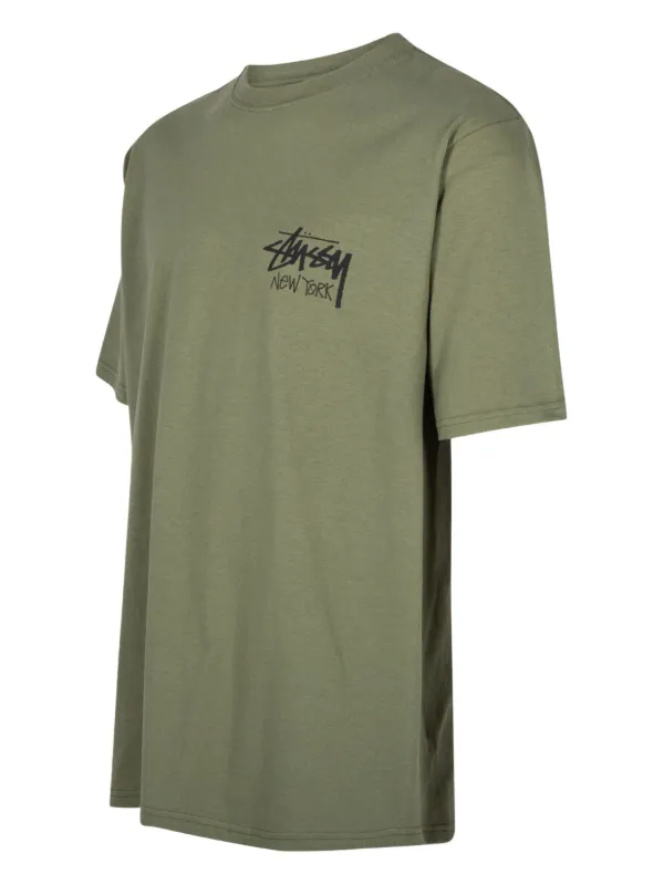 STUSSY / Tシャツ/L/コットン/GRN Stüssy ラウンドネック Tシャツ | グリーン | FARFETCH JP