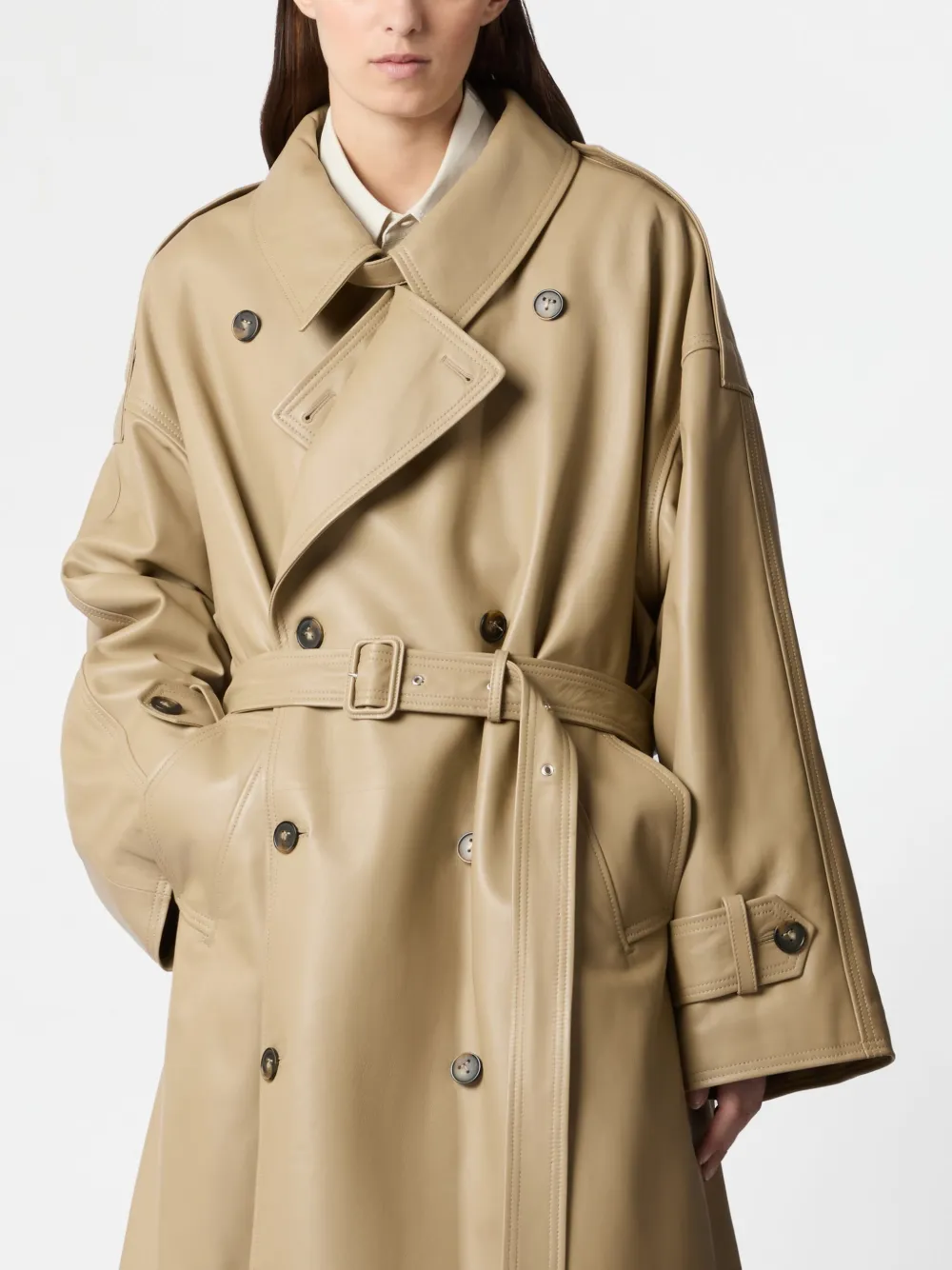 Tod's Trenchcoat met ceintuur Beige