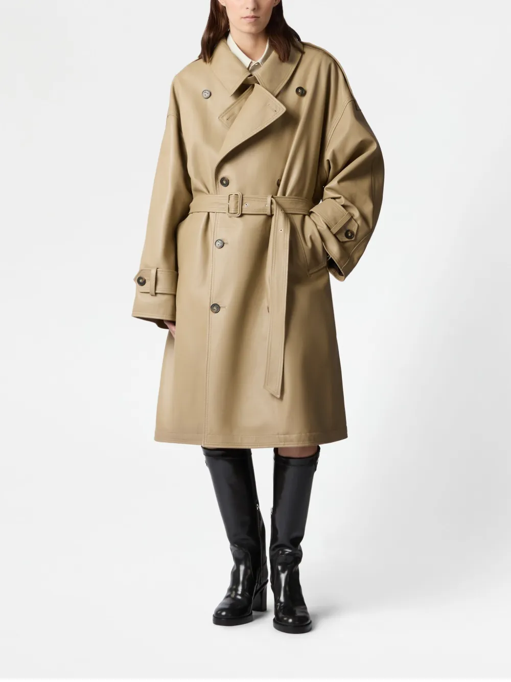 Tod's belted trench coat - Beige