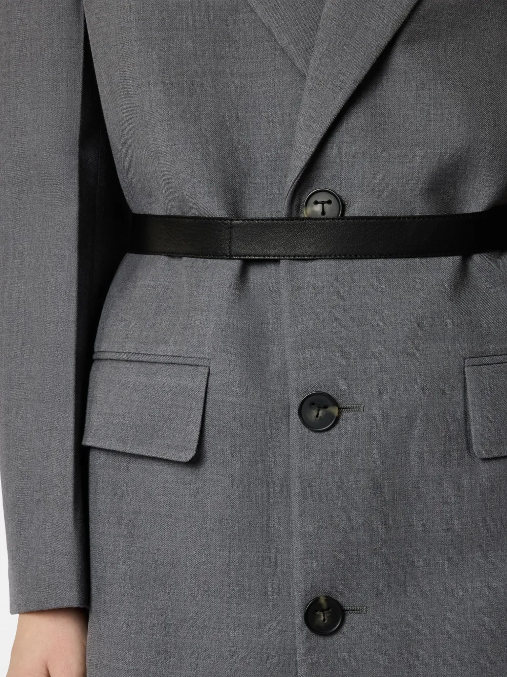 Tod's Jas met enkele rij knopen Grijs