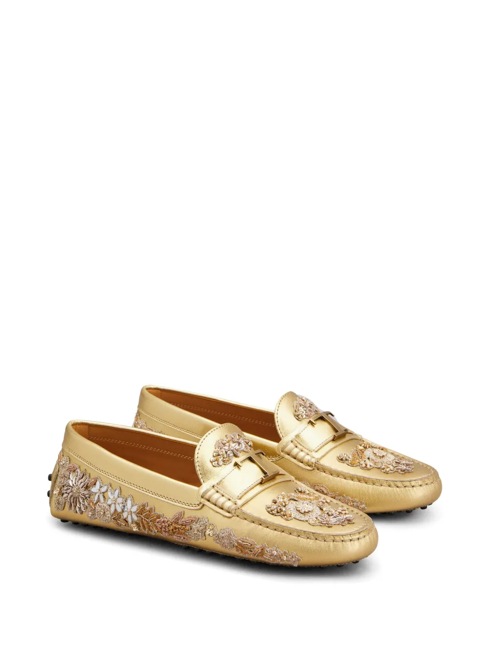 Tod's x Rahul Mishra T Timeless loafers Goud