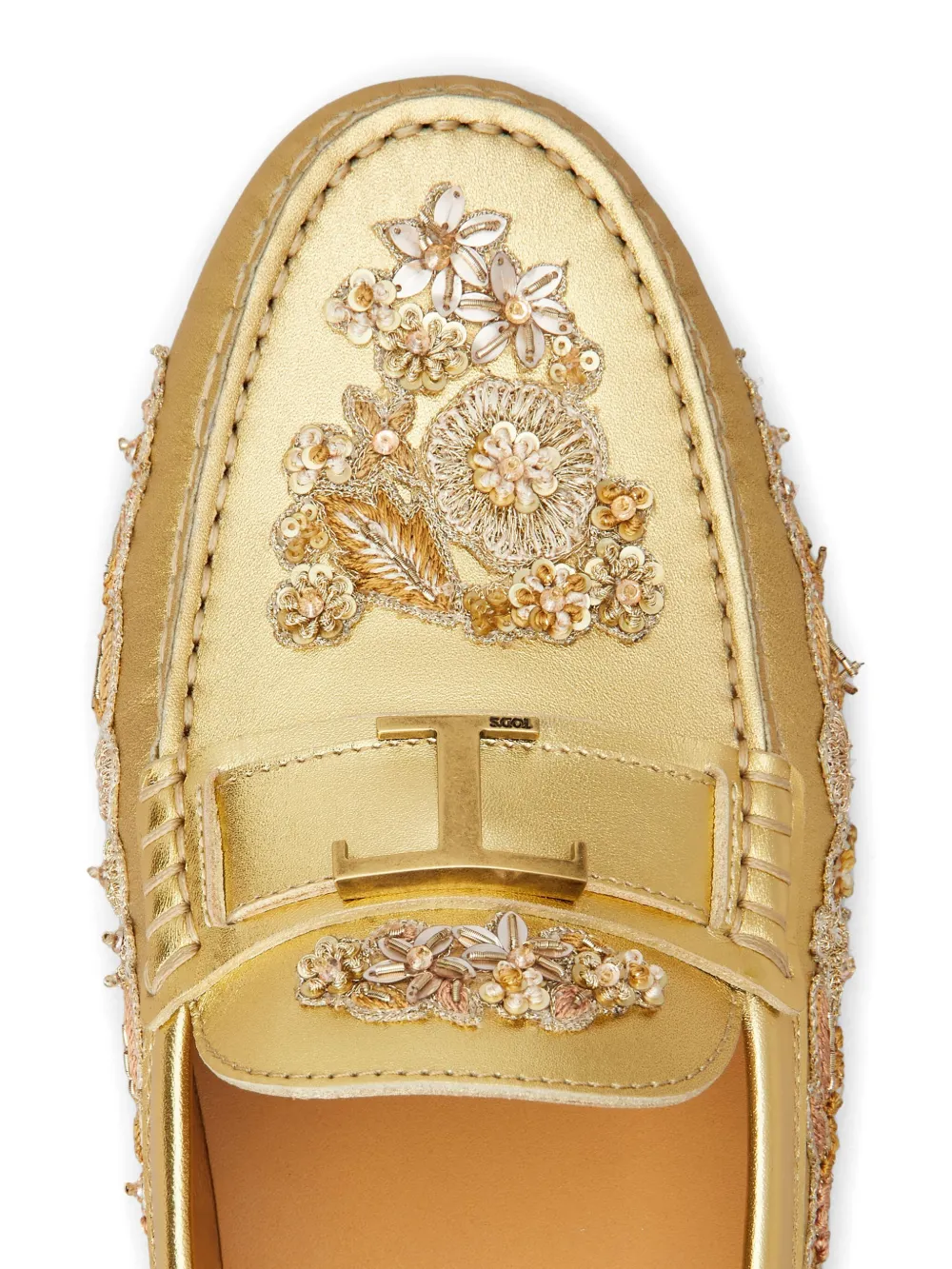 Tod's x Rahul Mishra T Timeless loafers Goud