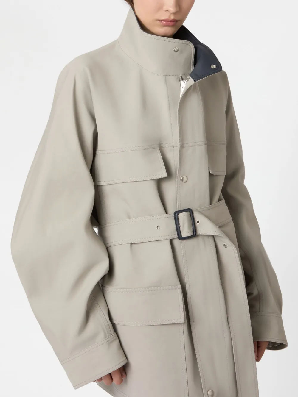 Tod's Jas met enkele rij knopen Grijs