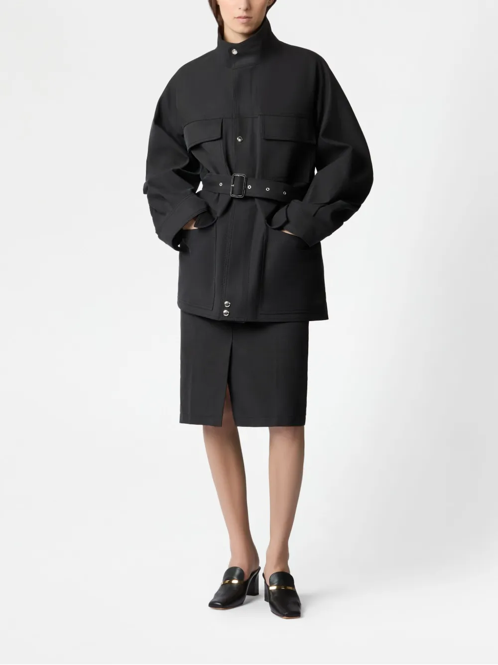 Tod's single-breasted coat - Zwart