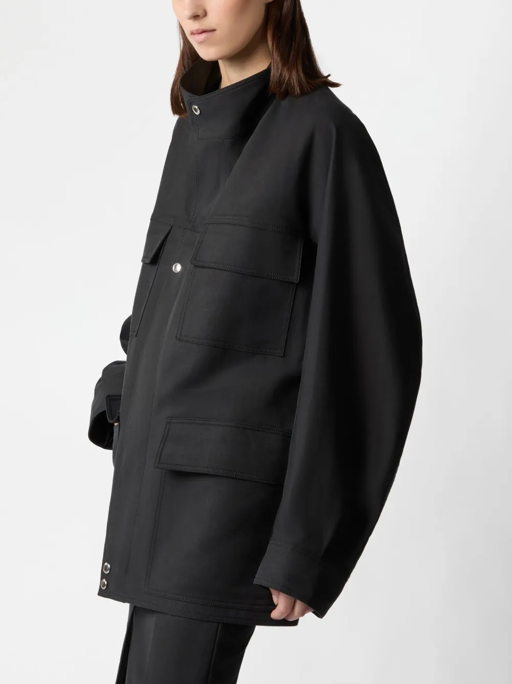 Tod's Jas met enkele rij knopen Zwart