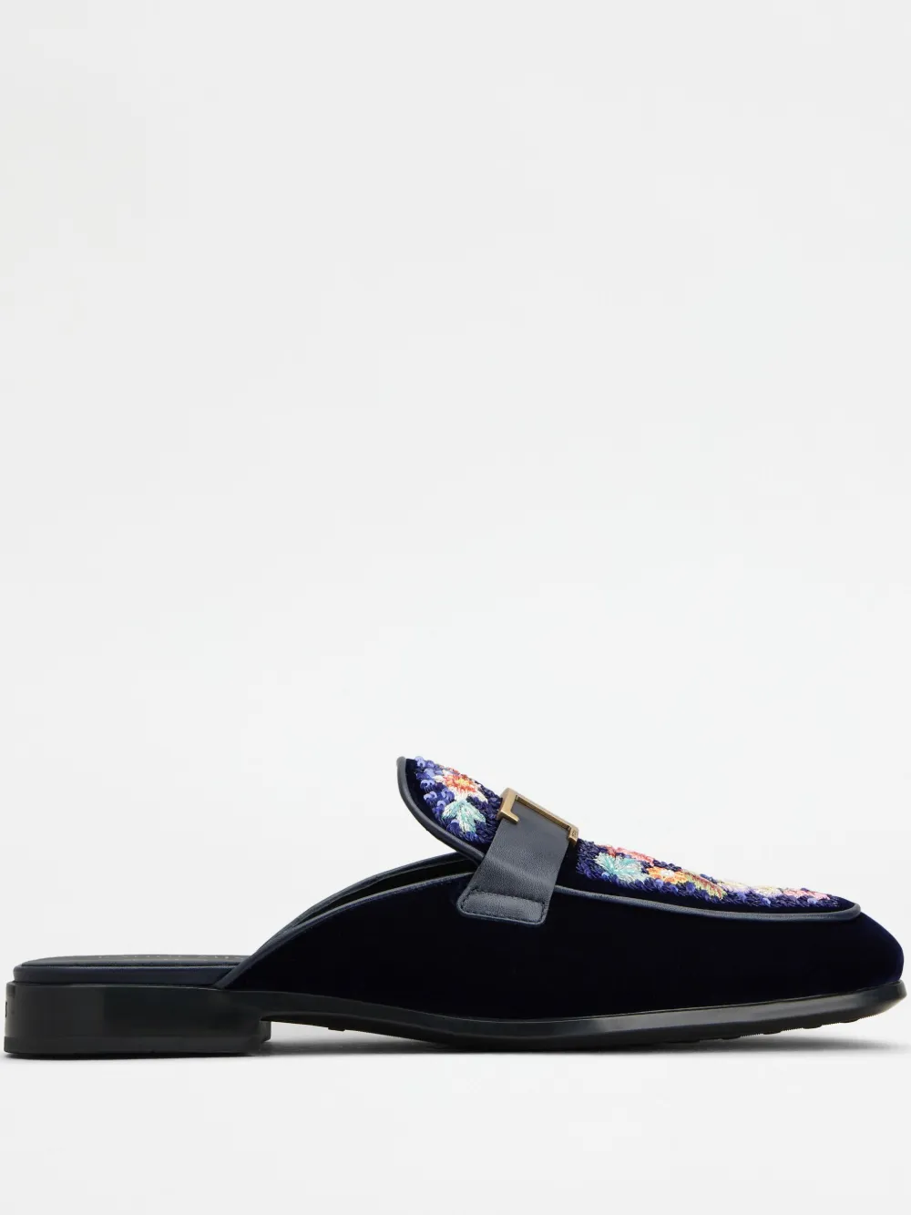 Tod's velvet loafers Blauw