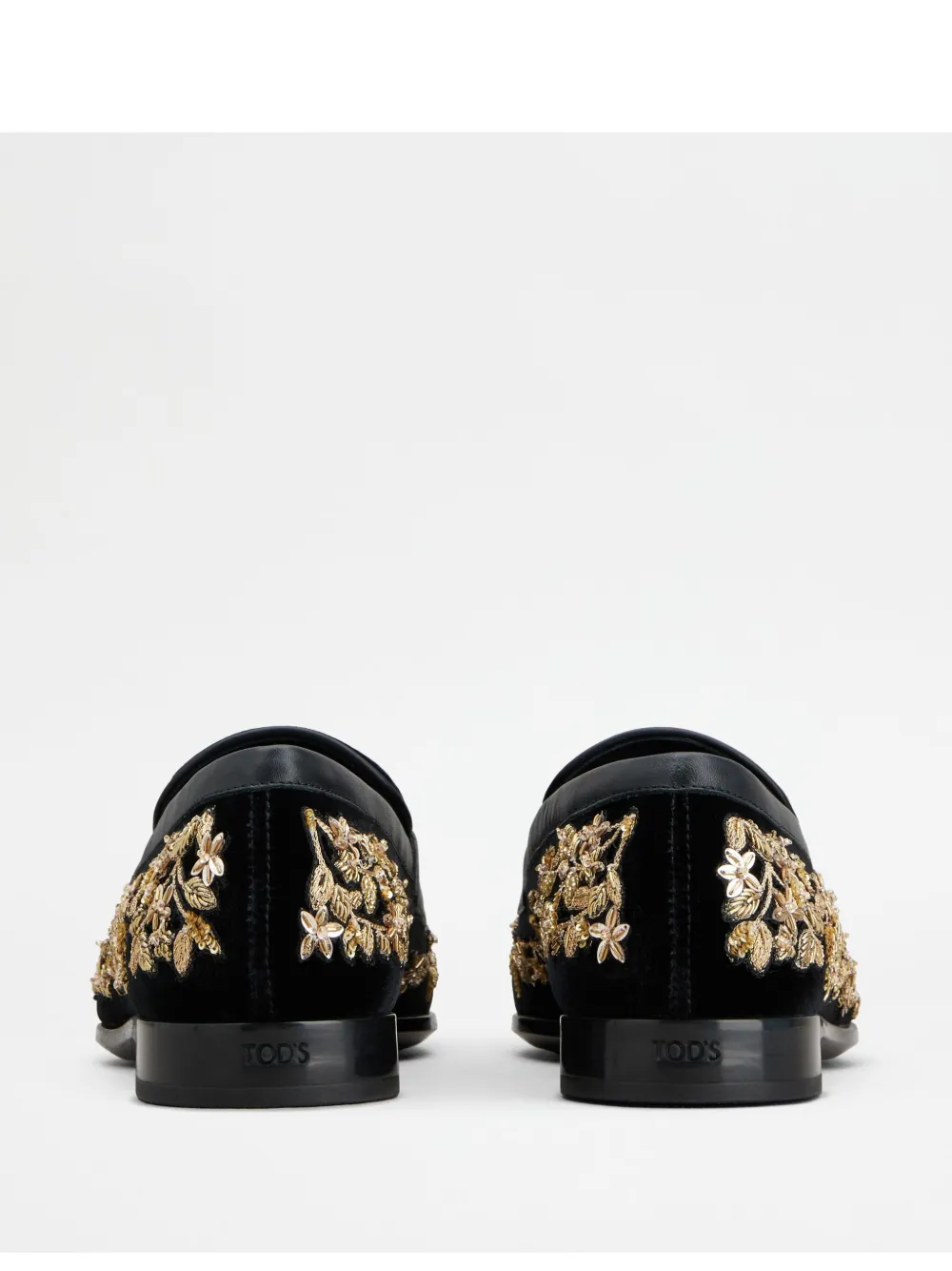 Tod's Leather Loafers In Black