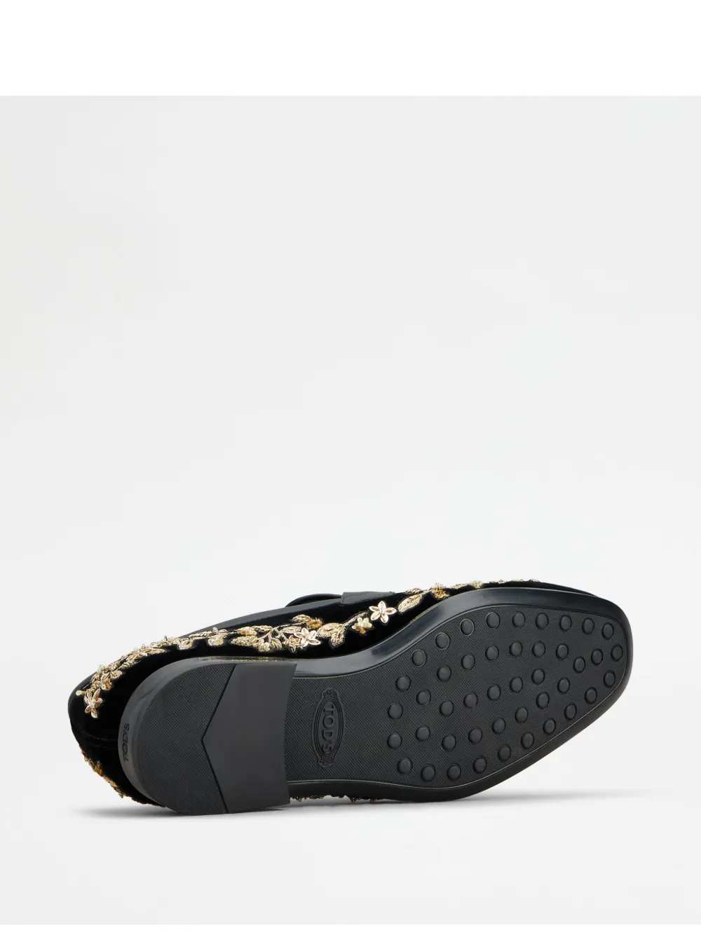 Tod's Leather Loafers In Black
