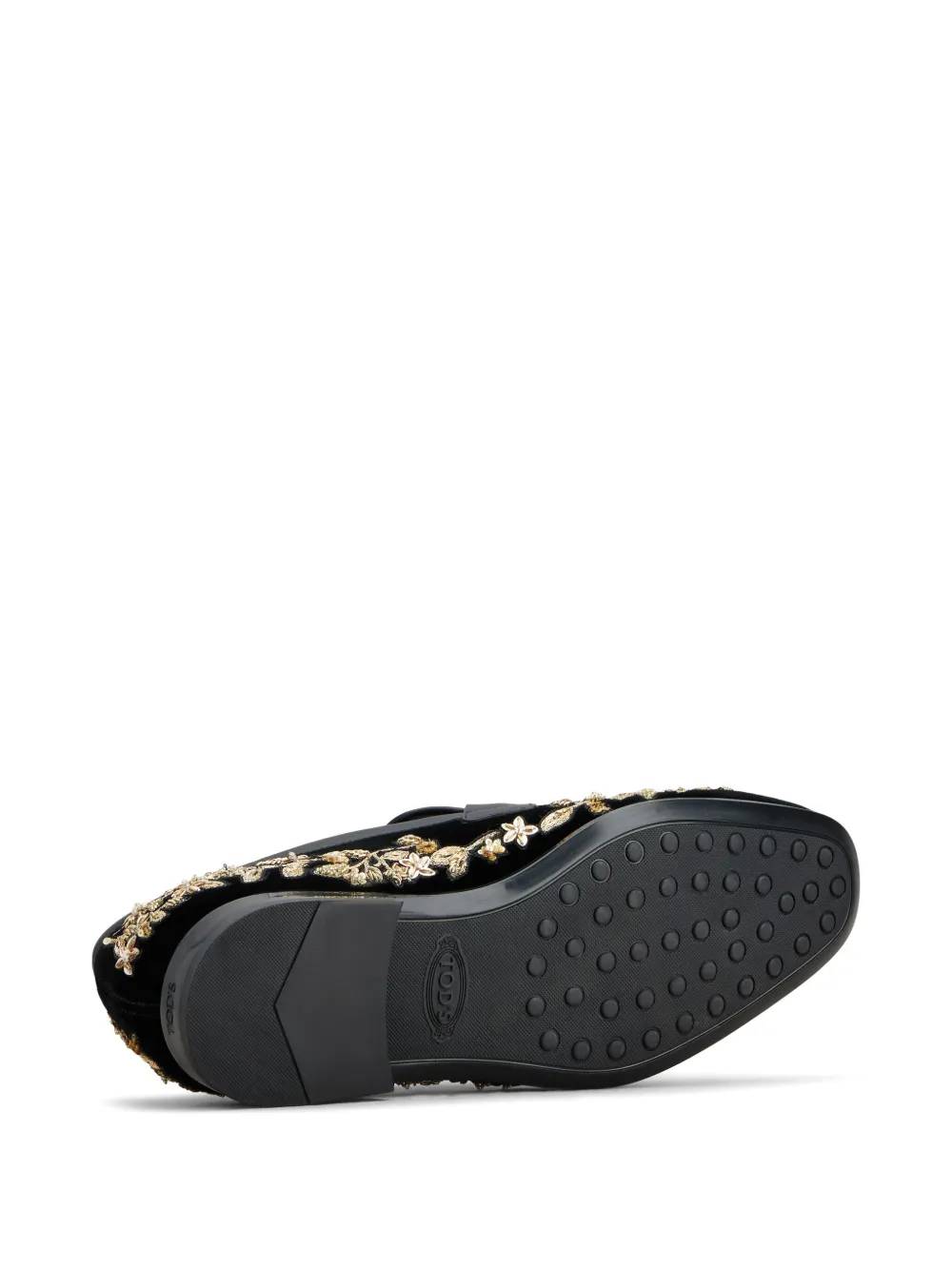 Tod's leather loafers Black