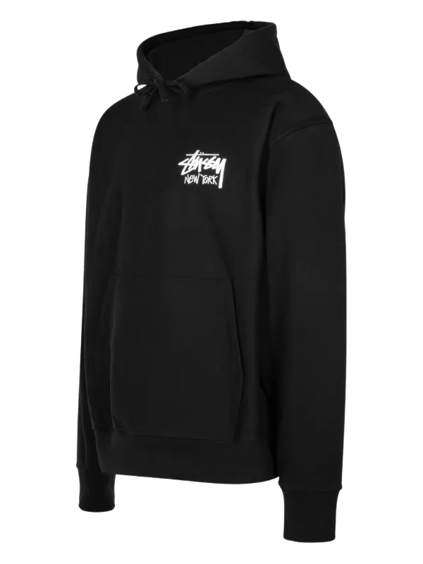 Stüssy logo-print Hoodie | Black | FARFETCH