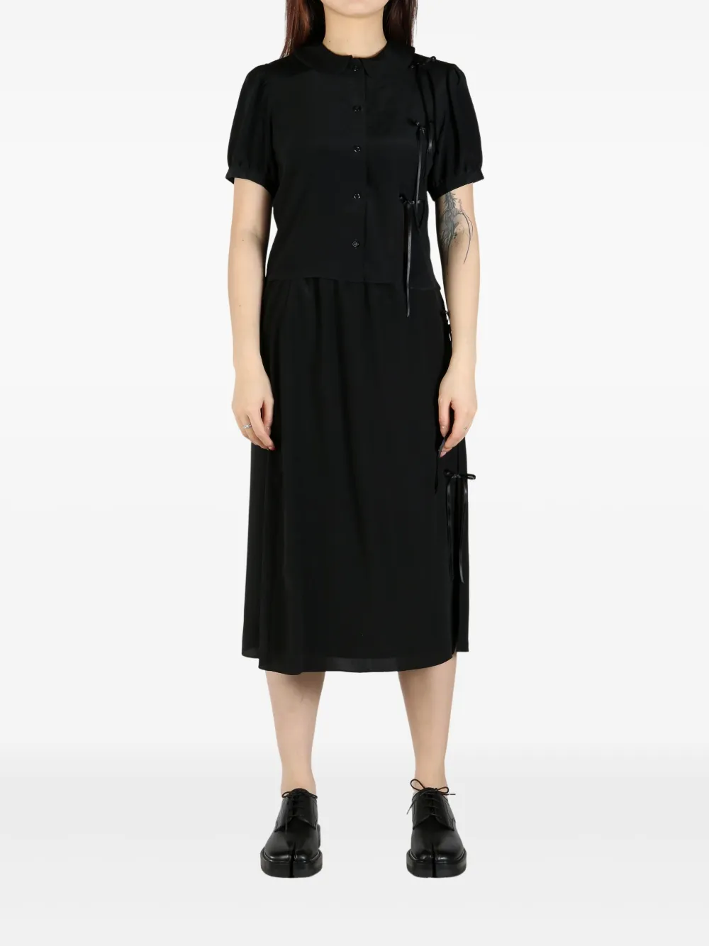 Simone Rocha bow-embellished blouse Zwart