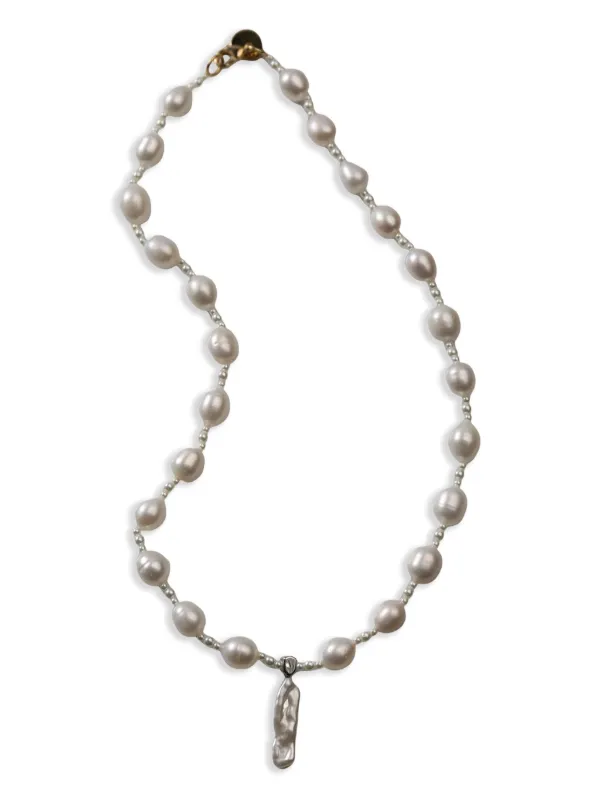 【関税込み】Simone Rocha ネックレス Simone Rocha Staccato Necklace | シルバートーン | FARFETCH JP