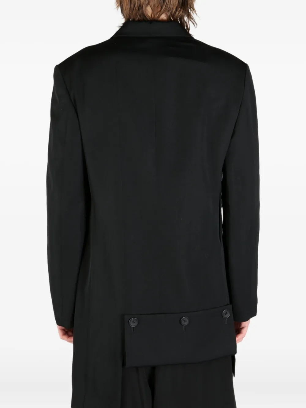 YOHJI YAMAMOTO DECORATIVE-BUTTON BLAZER