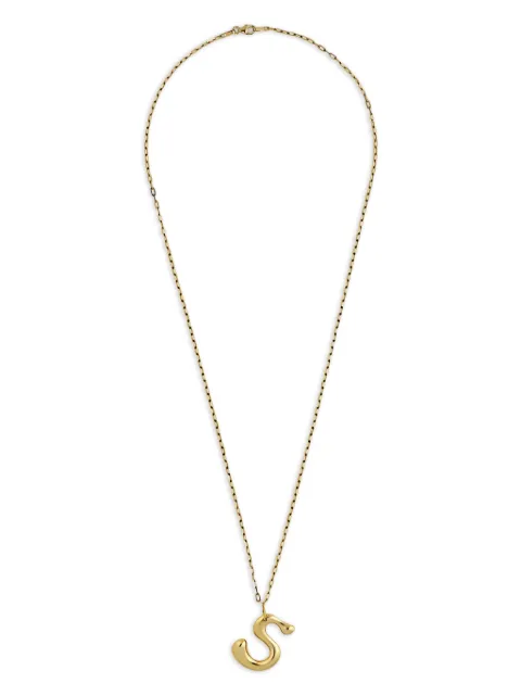 Jewels Aficionado collar en oro amarillo de 14kt con dije S